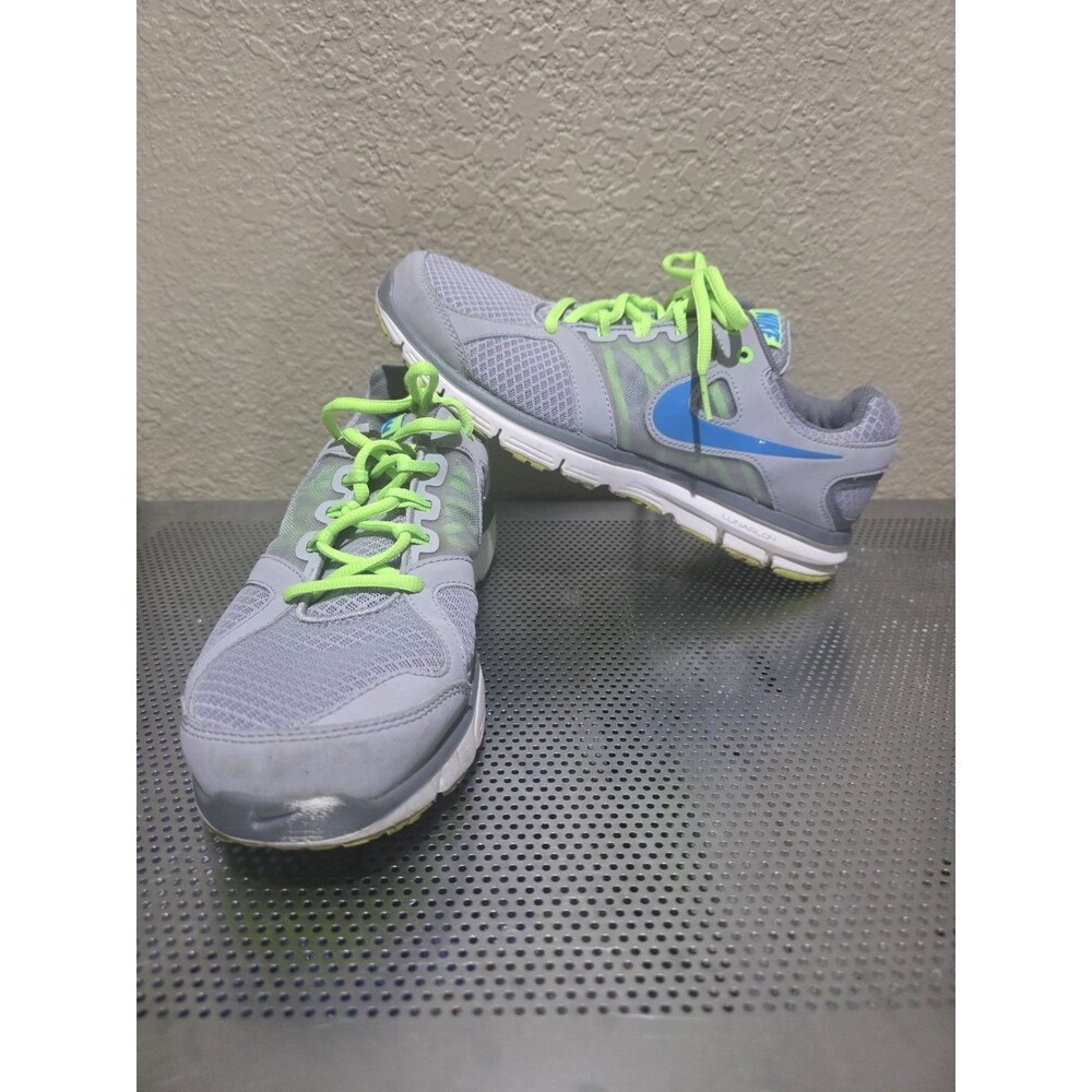Nike Lunar Forever 2 Gray Green Athletic Sneakers Shoes Women's Size 8